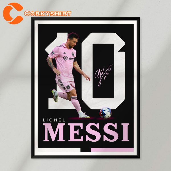 Sport Design Goat Lionel Leo Messi Argentina Club Wall Art Poster