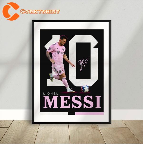 Sport Design Goat Lionel Leo Messi Argentina Club Wall Art Poster
