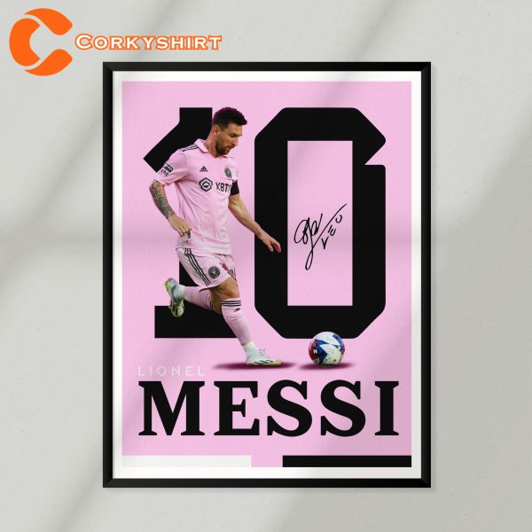 Sport Design Goat Lionel Leo Messi Argentina Club Wall Art Poster