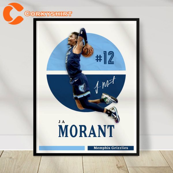 Sport Design Ja Morant Memphis Grizzlies Art Print Wall Art Poster