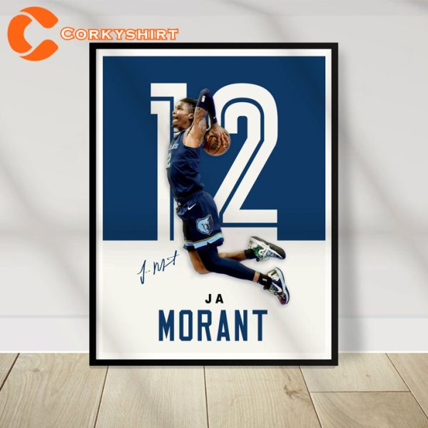 Sport Design Ja Morant Memphis Grizzlies Art Print Wall Art Poster