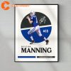 Sport Design Peyton Manning Baltimore Colts Art Print Wall Art Poster