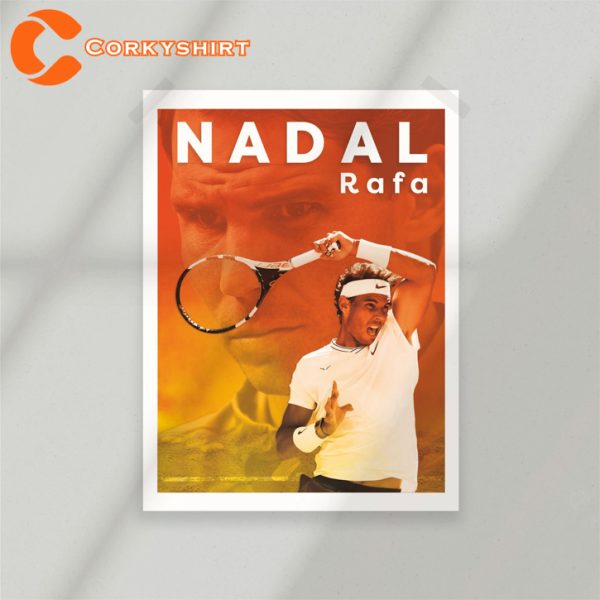 Sport Design Rafael Rafa Nadal El Nino Sport Tennis Art Print Wall Art Poster