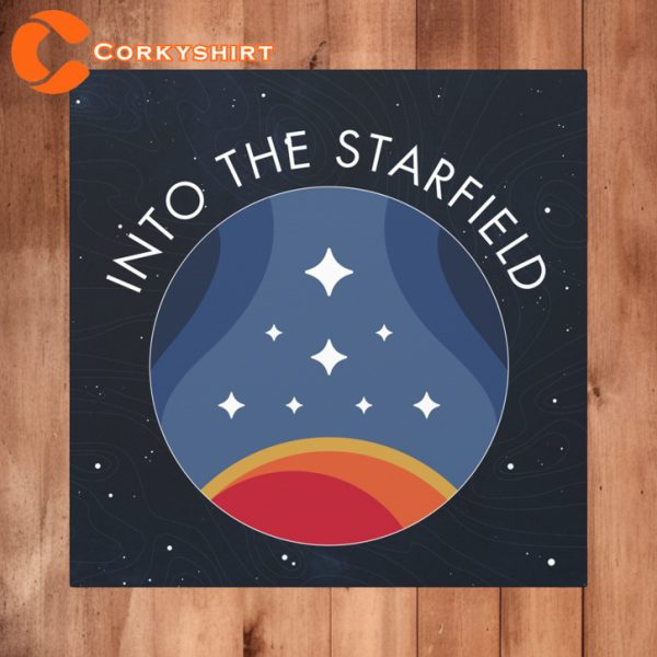 Starfield Constellation Logo Wall Decor Gaming Vibe Wall Art Poster
