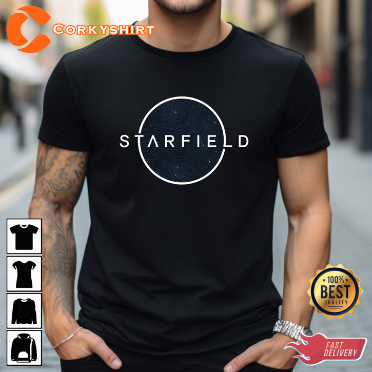 Starfield Logo Next Generation Role Playing Universe Space Vibes Gamer Gifts T-Shirt
