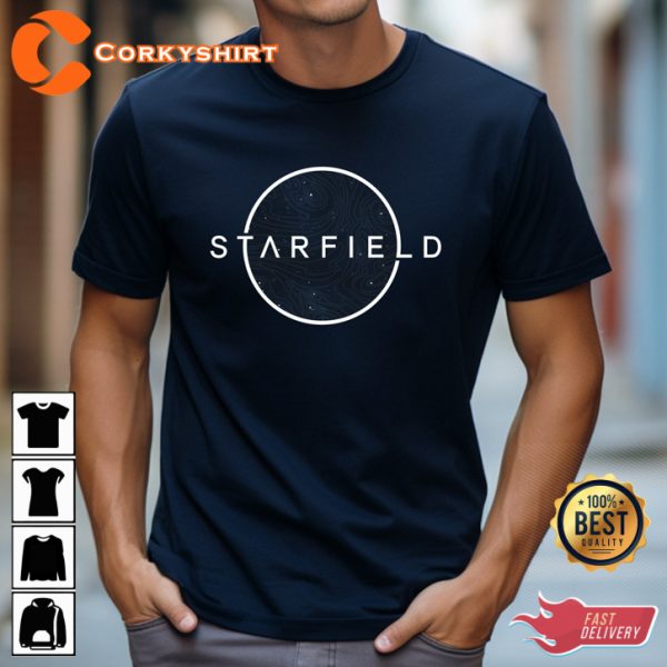 Starfield Logo Next Generation Role Playing Universe Space Vibes Gamer Gifts T-Shirt