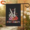 Stay Creepy Halloween Outdoor Halloween Yard Decor Garden Flag