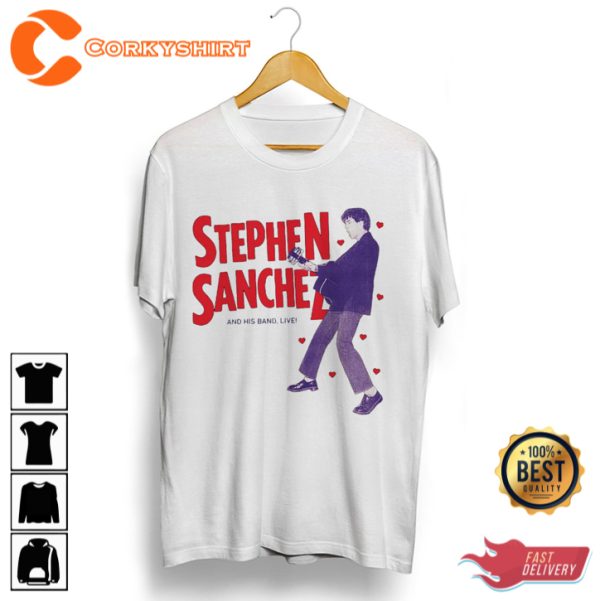 Stephen Sanchez 2023 Tour Shirt, Sanchez Fan Supporter Tee, Musical Journey Collection