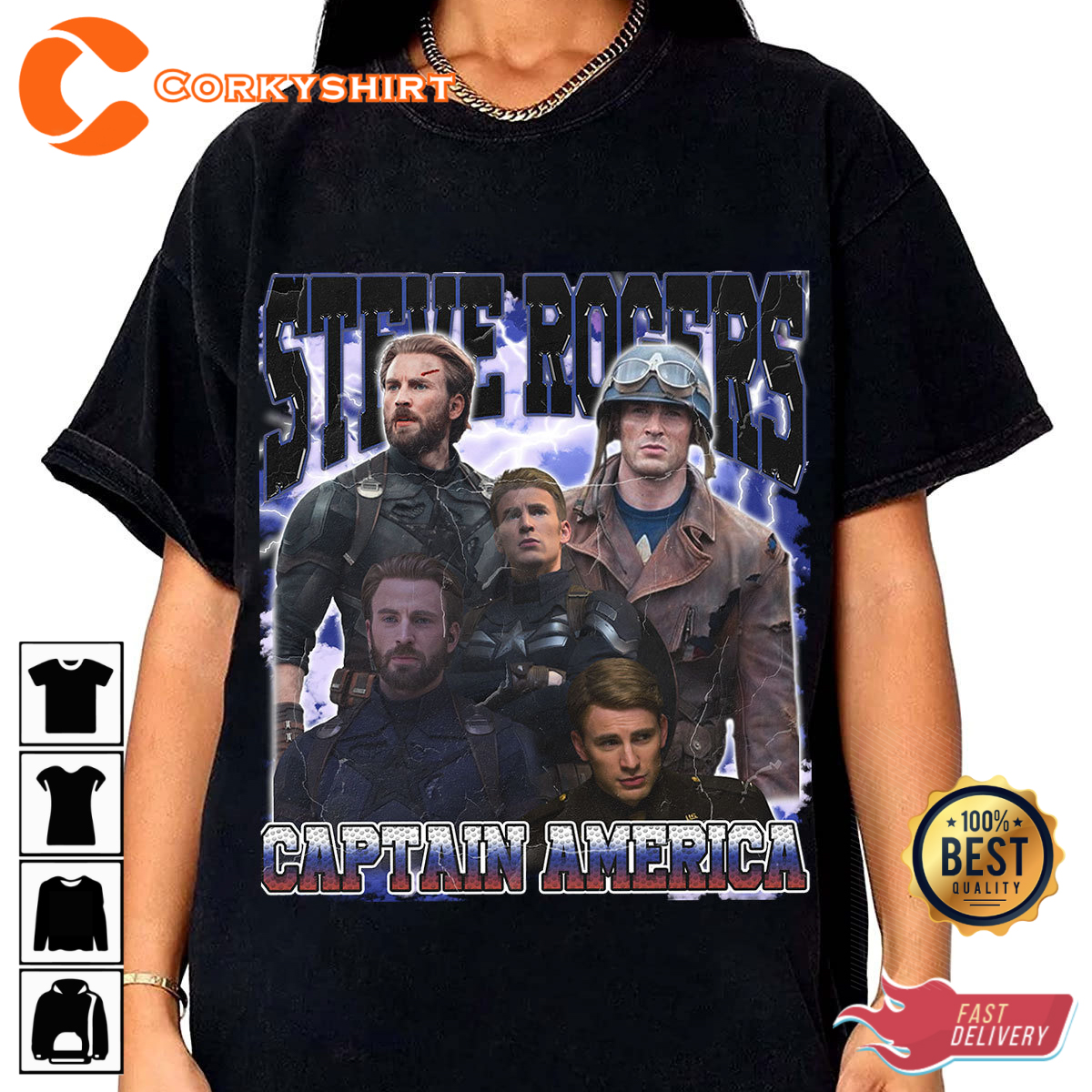Steve Rogers Captain America Fan Gift T-shirt