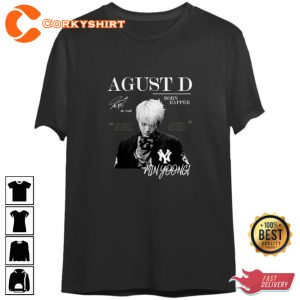 Suga On Tour Agust D World 2023 Double Sided Concert T-Shirt