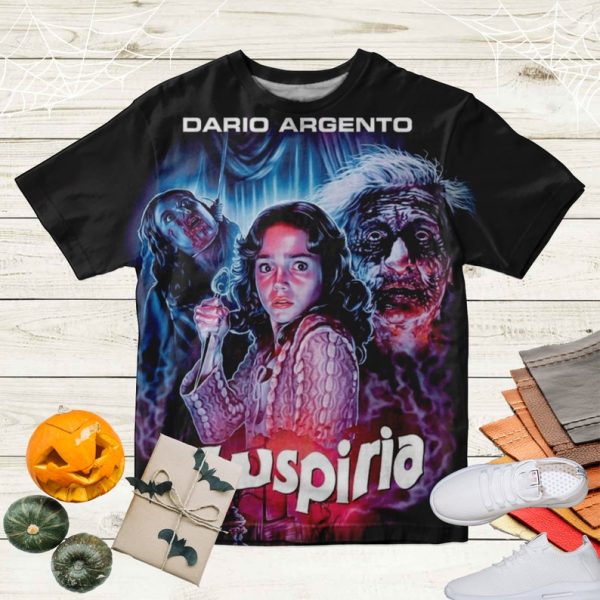 Suspiria 1977 Short Sleeve Unisex 3D T-Shirt, Dario Argento Suspiria Shirt Gifts For Fans