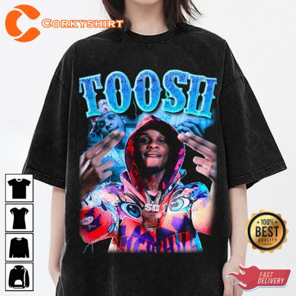 TOOSII Naujour Vintage Rapper Fan gift Trending Hip Hop T-shirt