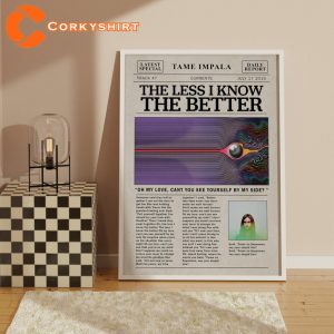 Tame Impala The Less I Know The Better Newspaper Print Poster