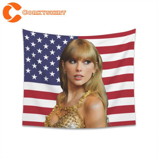Taylor American Tapestry Banner Wall Decor Swiftie Eras Tour Flag