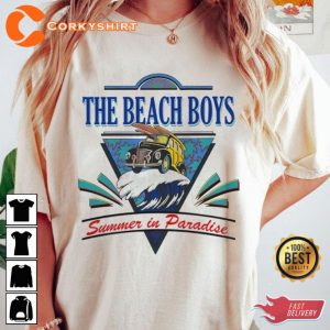 The 1985 Tour Band Summer In Paradise Vintage 80s The Beach Boys Tee