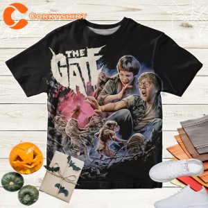 The Gate 1987 Horror Film 3D Shirt, Supernatural Horror Film Movie Shirt Fan Gifts, Vintage 90s The Gate T shirt For Men and Wom