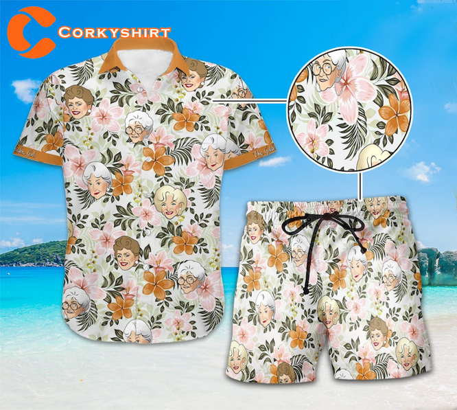 The Golden Girls Tropical Vibes Summer Blanche Devereaux Sophia Petrillo Beach Hawaiian Shirt