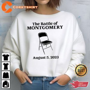 The Great Battle of Montgomery Folding Chair Funny Meme Unisex T-Shirt