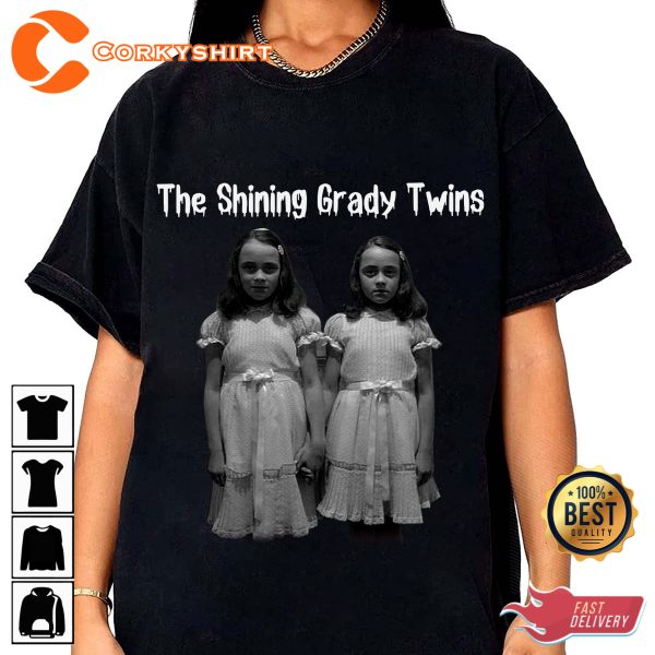 The Shining Grady Twins Come Play With Us Spooky Vibes Unisex T-Shirt