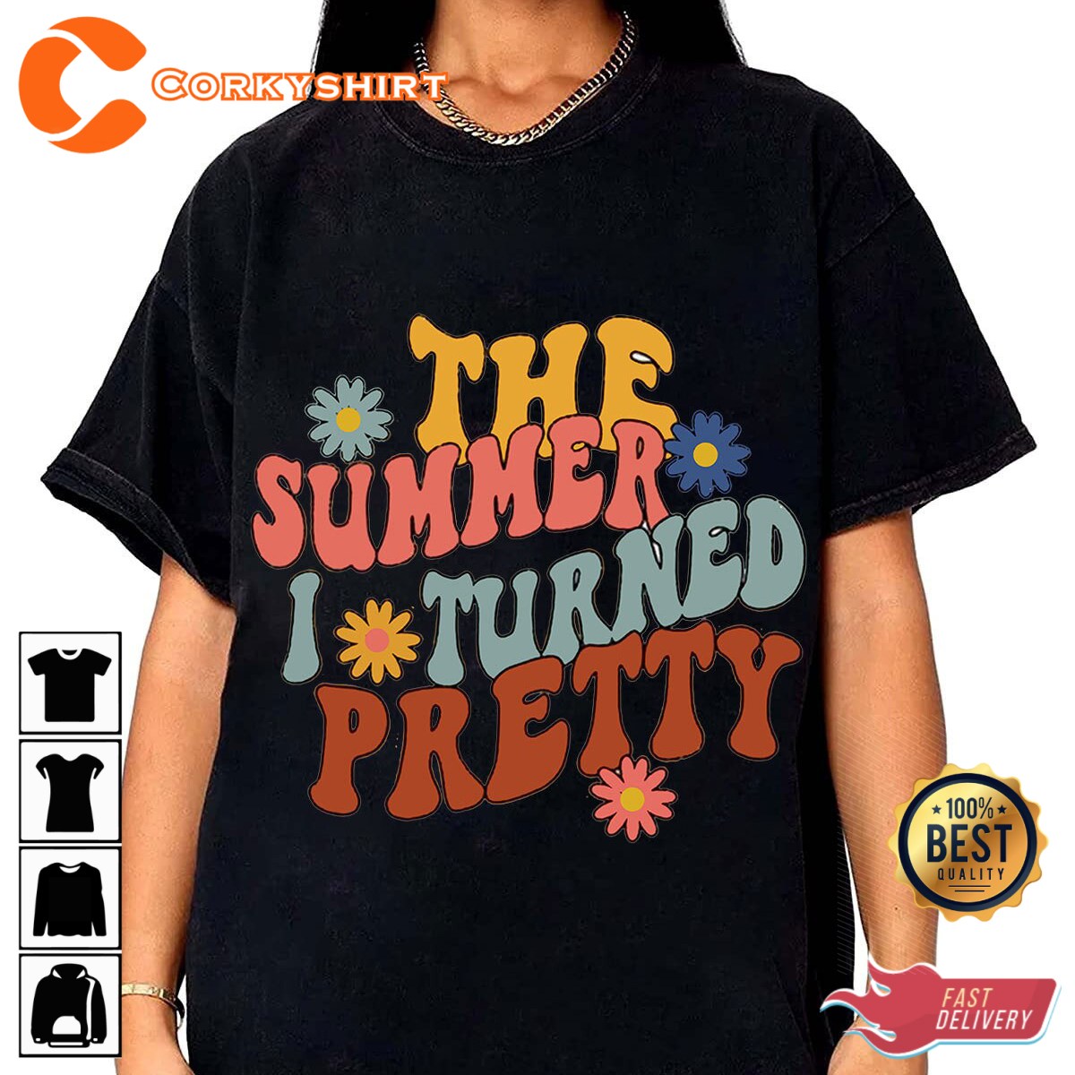 The Summer I Turned Pretty Floral Cousins Beach T-Shirt