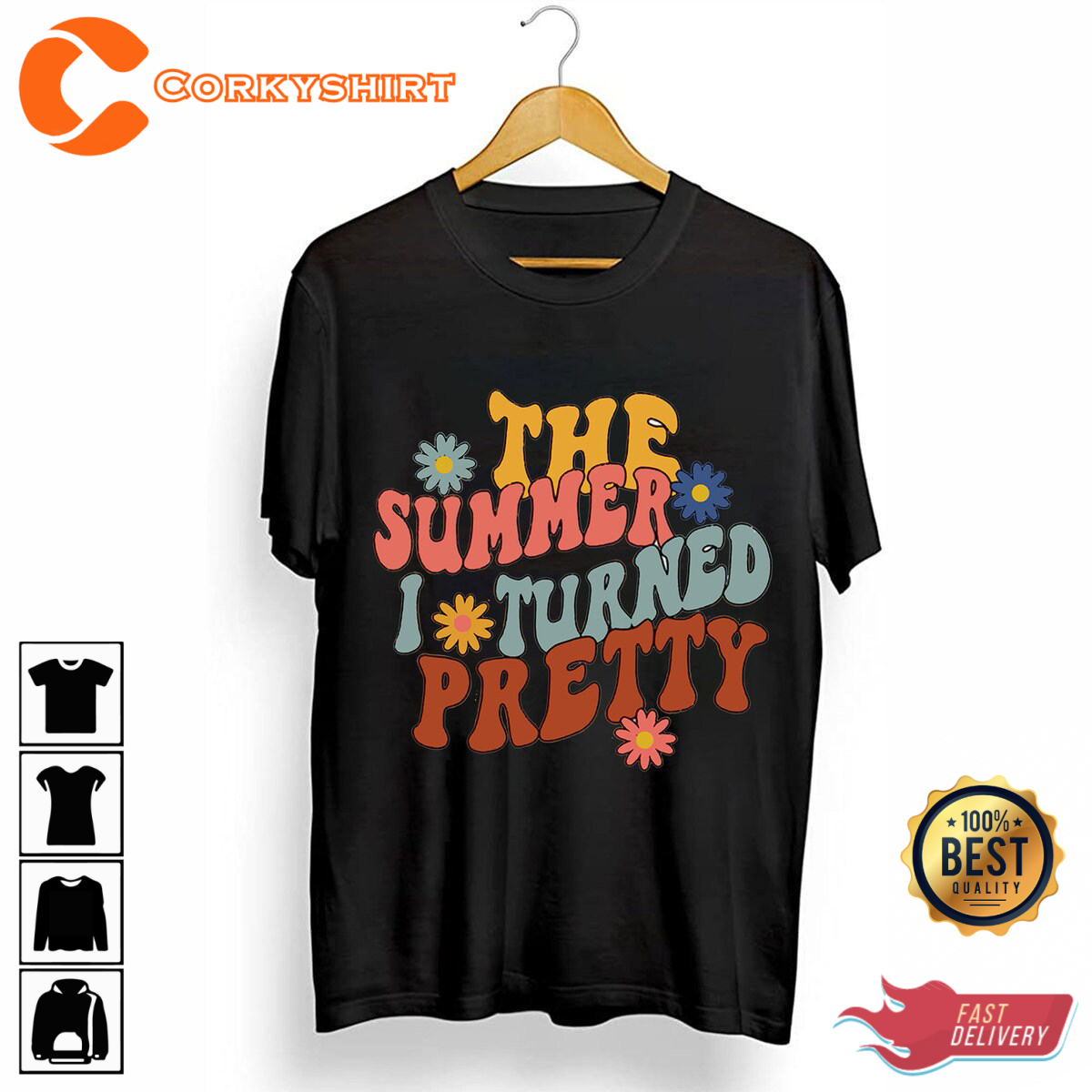 The Summer I Turned Pretty Floral Cousins Beach T-Shirt