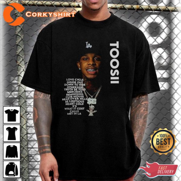 Toosii Hip-Hop Artist Fan Shirt