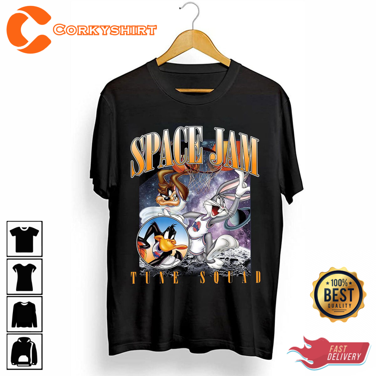 Space jam vintage t shirt on sale