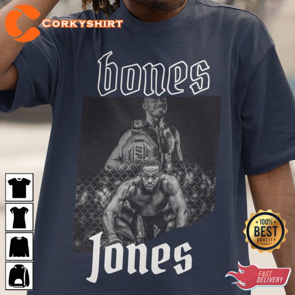 UFC Jon Jones Bones MMA Champion T-shirt