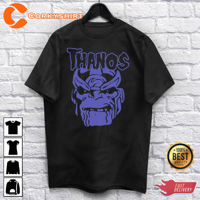 Ultimate Power Horror Cool Thanos Metalhead Inspired T-Shirt