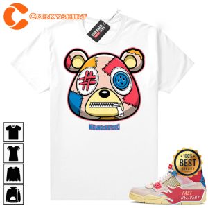 Union Guava Ice 4s Sneaker Match Tees Misunderstood Bear Unisex T-Shirt