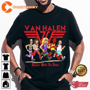 Van Hallen Running With The Devil Wild Times Hard Rock T-Shirt