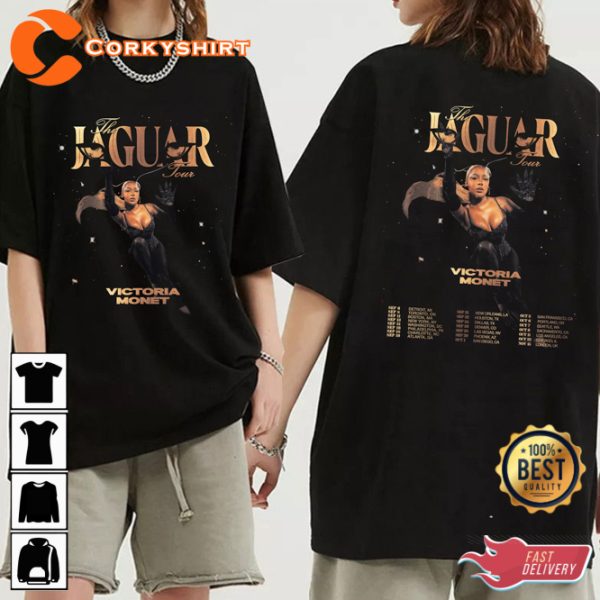 Victoria Mont The Jaguar 2023 Music World Tour Double Sided T-Shirt