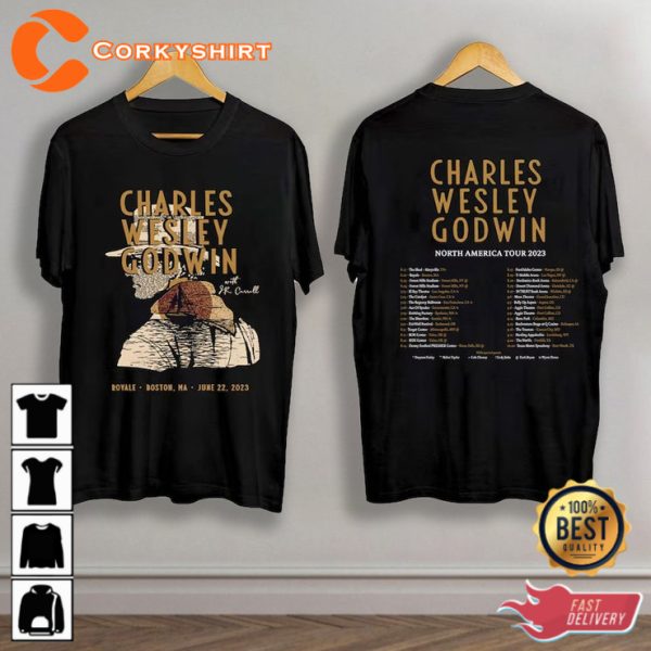 Vintage Charles Wesley Godwin North American Tour 2023 T-Shirt