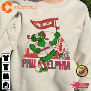 Vintage Phillie Phanatic Cartoon Sweatshirt