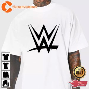 WWE Black World Wrestling Entertainment Logo Designed Unisex T-Shirt