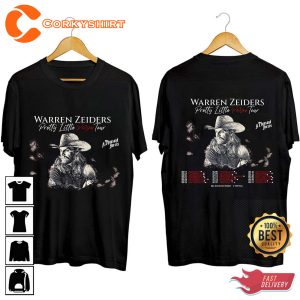 Warren Zeiders Pretty Little Poison Tour 2023 Ride The Lightning Double Sided T-Shirt