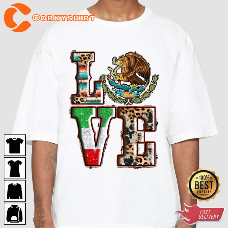 Western Style Love Text Texas Cowboy Inspired T-Shirt