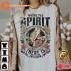 Where The Spirit There is Freedom Boho Christian Bible Verse Christian Jesus T-Shirt