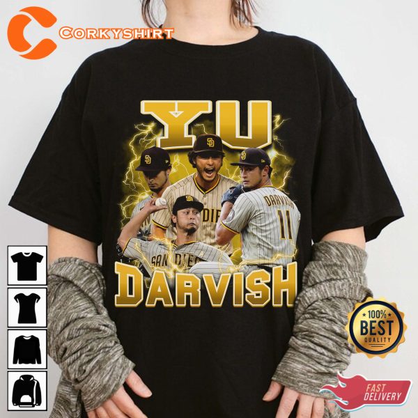 Yu Darvish San Diego Padres Yu-san Baseball T-Shirt