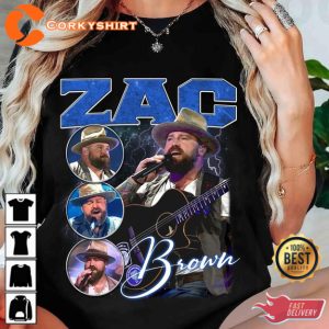 Zac Brown Band 90S Vintage T-shirt, Country Music Tee Birthday Gift For Fan, Zac Brown Country Music Shirt