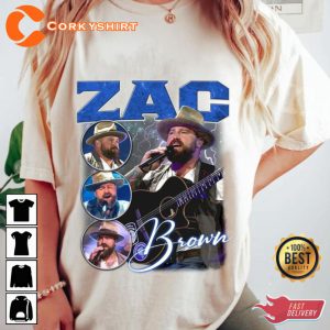 Zac Brown Live in Concert Merch Country Rock T-Shirt