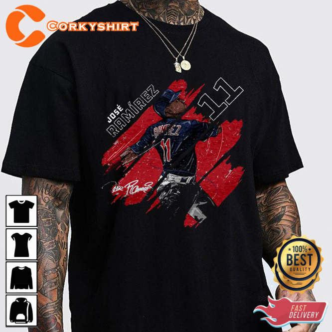 Cleveland Indians - Jose Ramirez MLB T-Shirt :: FansMania