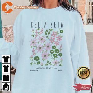2 Sides Delta Zeta Trendy October Truly Unisex Sweatshirt