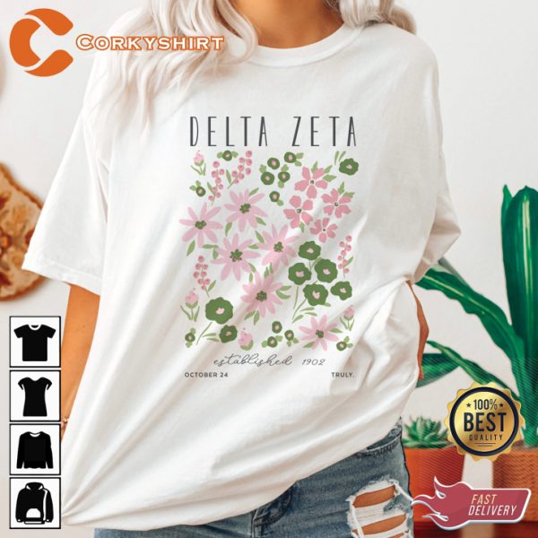 2 Sides Delta Zeta Trendy October Truly Unisex Sweatshirt