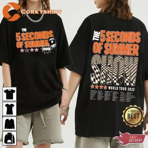 5 Seconds Of Summer World Tour Y2k Merch Vintage The Show T-Shirt