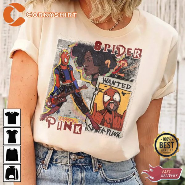 Across The Spider-verse Vintage Spider-punk T-Shirt