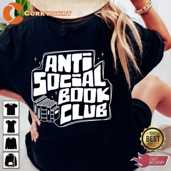 Anti Social Book Club Teacher Book Lover Nerd Sweatshirt