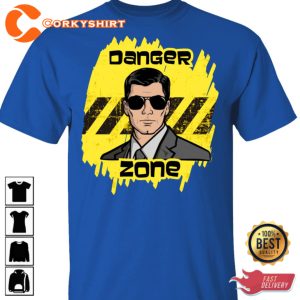 Archer Danger Zone Warning Sign Trendy Unisex T-Shirt