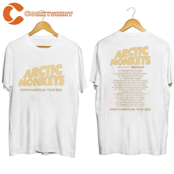 Arctic Monkeys 2023 North American Tour Dates T-shirt