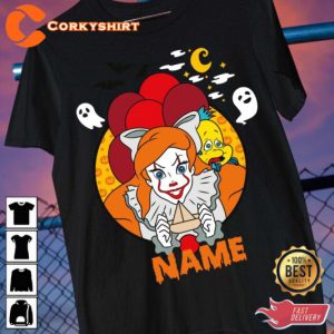 Ariel Little Mermaid Pennywise Costume Halloween 2023 Celebrate Outfit T-Shirt
